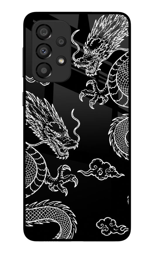 Twin Dragons Samsung A33 5G Glass Case
