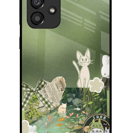 Aesthetic anime Samsung A33 5G Glass Case