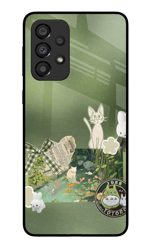 Aesthetic anime Samsung A33 5G Glass Case