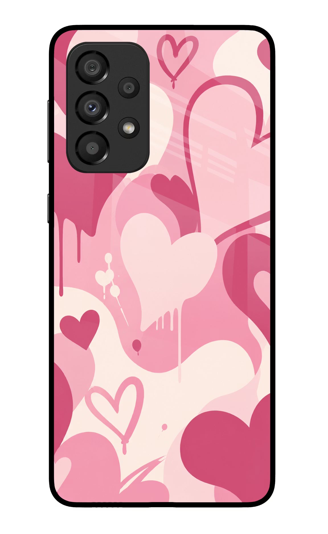 Hearty case Samsung A33 5G Glass Case Back Cover by Casekaro