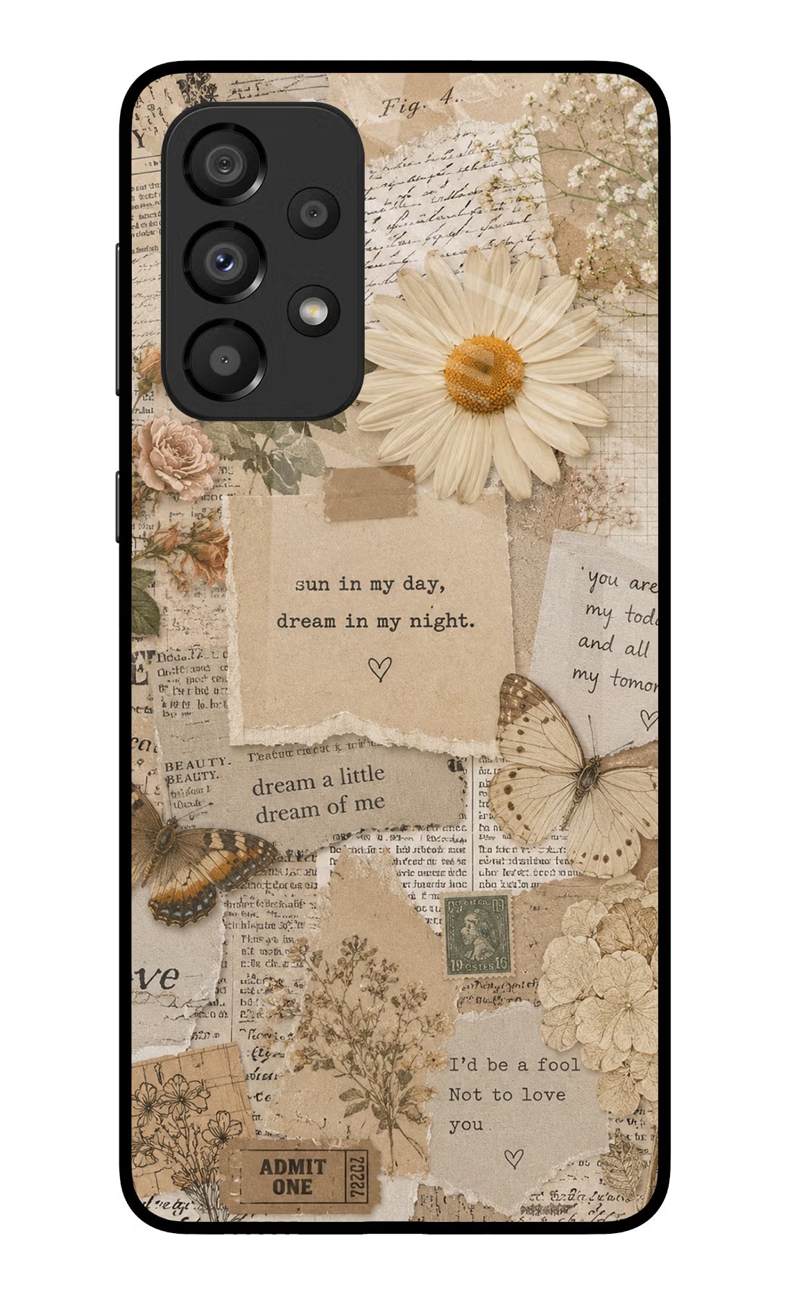 Vintage case Samsung A33 5G Glass Case