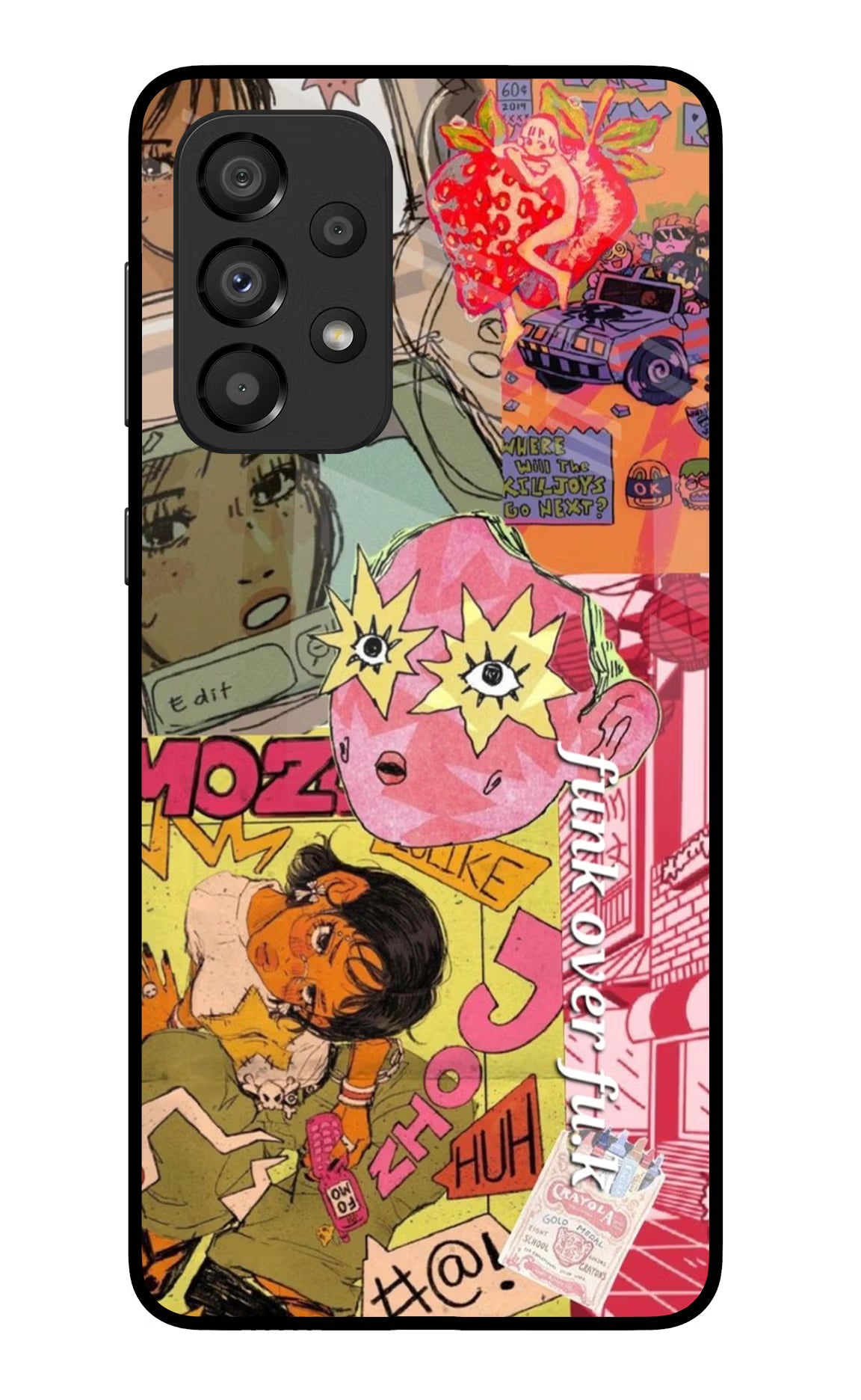 Funkover Samsung A33 5G Glass Case Back Cover by Casekaro