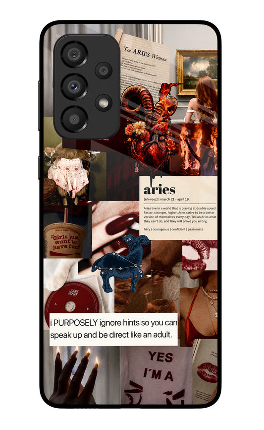 Zodiac Aries Samsung A33 5G Glass Case