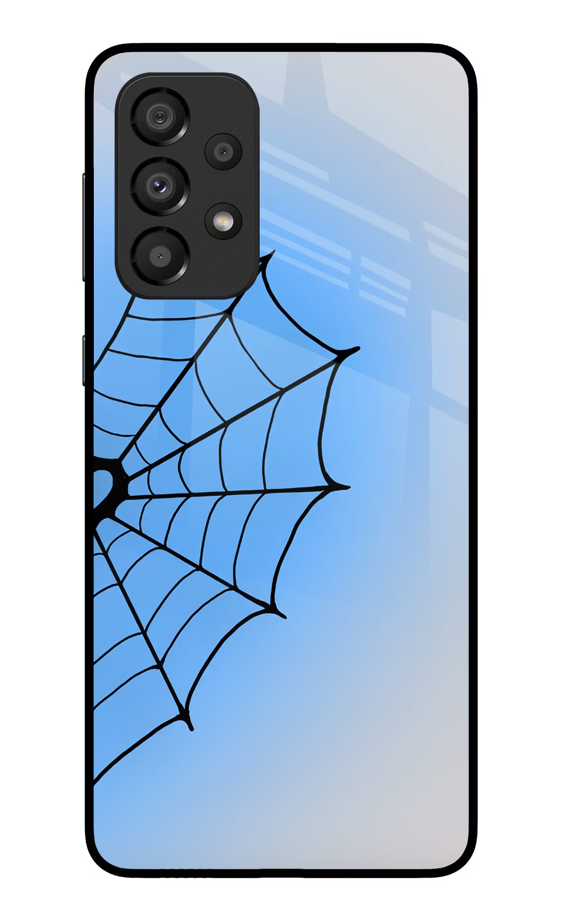 Blue Web Samsung A33 5G Glass Case