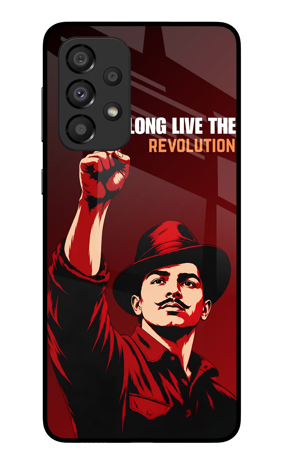 Bhagat Singh Revolution Samsung A33 5G Glass Case