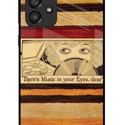 Vinyl Stripes Samsung A33 5G Glass Case Back Cover by Casekaro