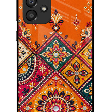 Kutch Glow Samsung A33 5G Glass Case Back Cover by Casekaro