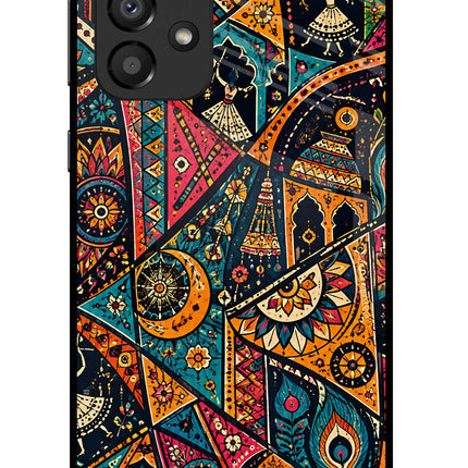 Folk Print Samsung A33 5G Glass Case