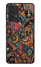 Folk Print Samsung A33 5G Glass Case