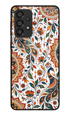 White Mayura Samsung A33 5G Glass Case