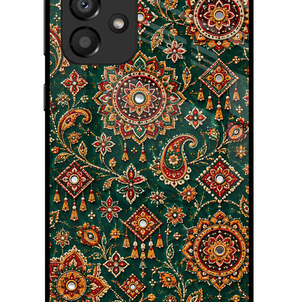 Green Pataka Samsung A33 5G Glass Case