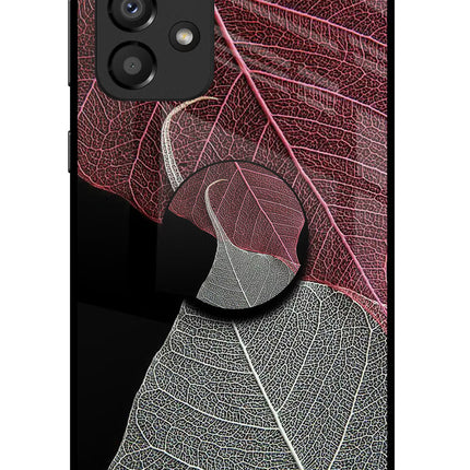 Leaf Pattern Samsung A33 5G Glass Case