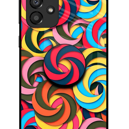 Spiral Pattern Samsung A33 5G Glass Case