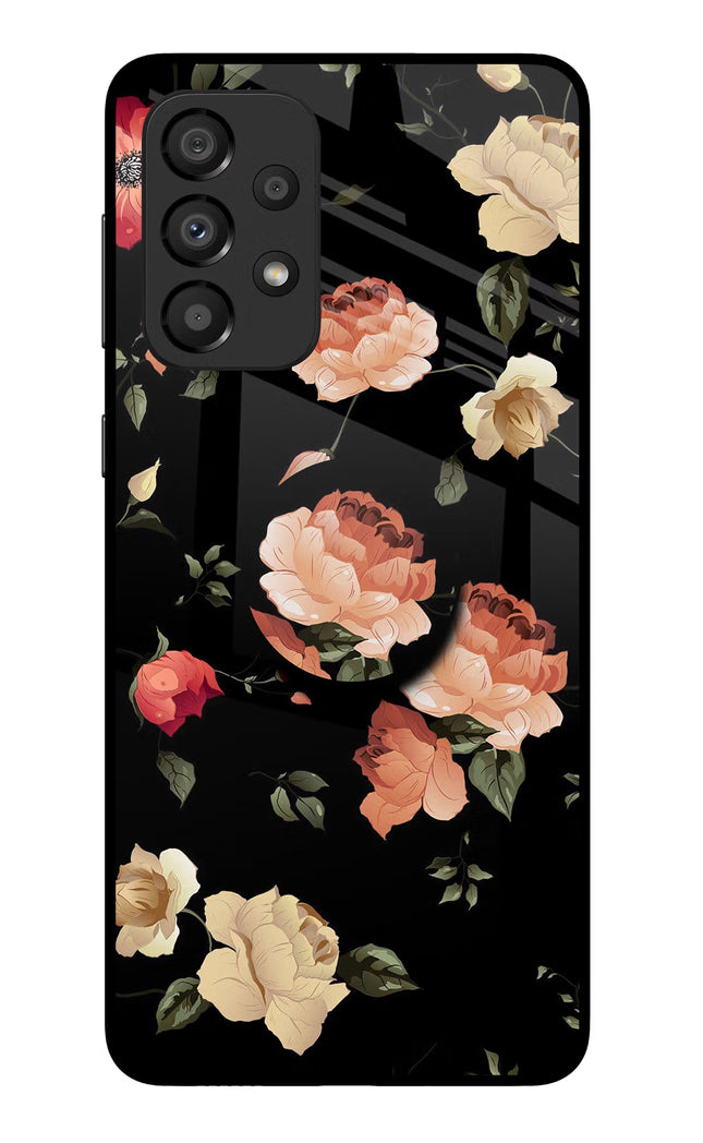 Flowers Samsung A33 5G Glass Case