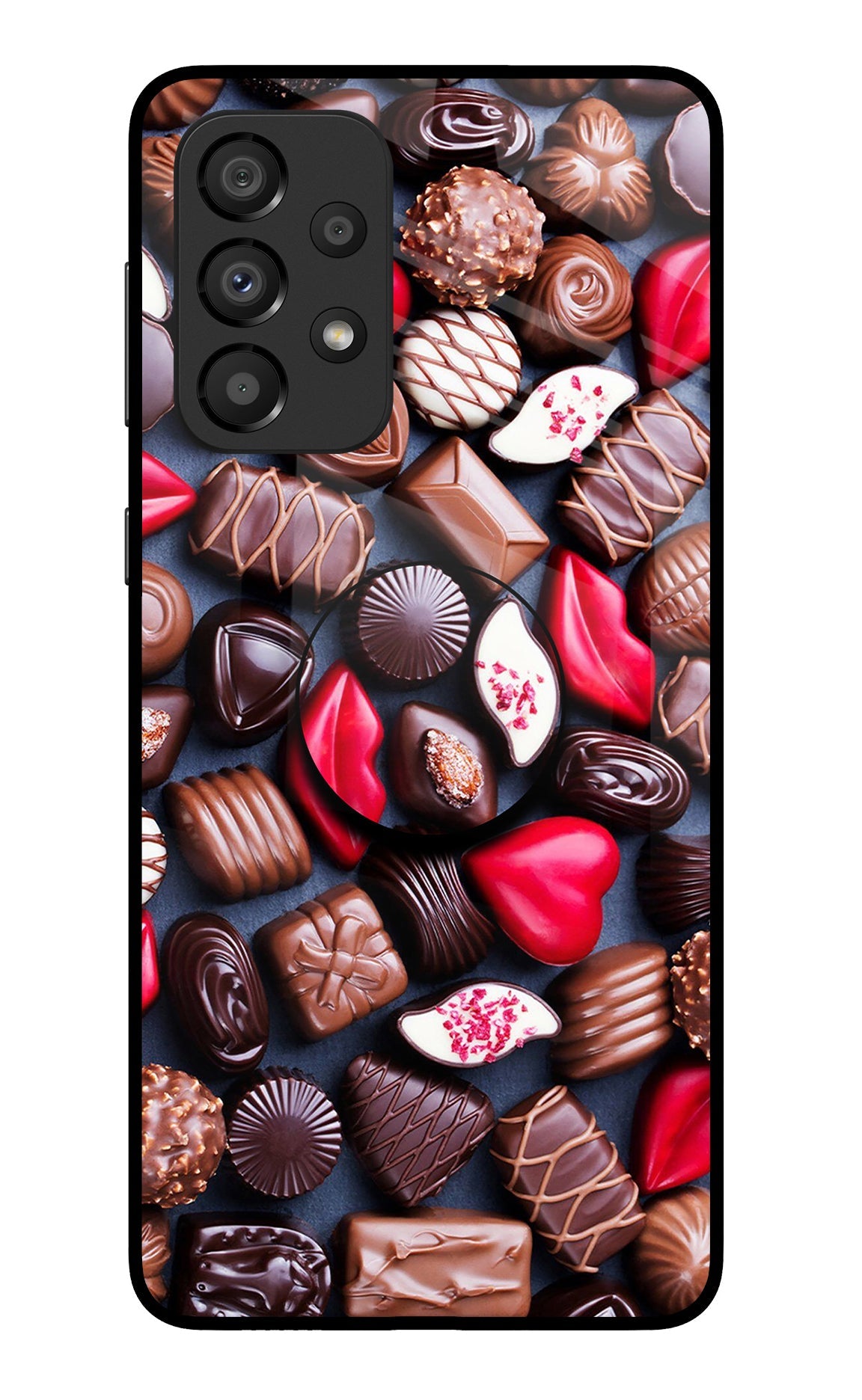 Chocolates Samsung A33 5G Glass Case