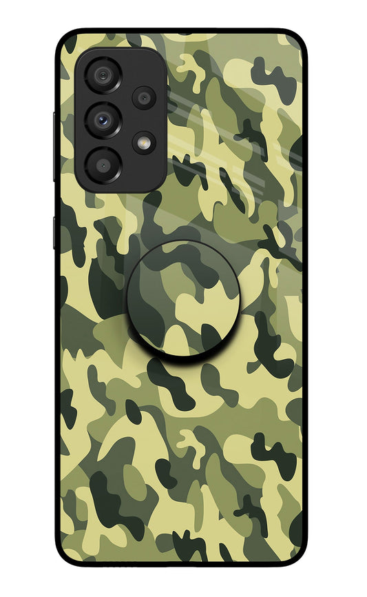 Camouflage Samsung A33 5G Glass Case