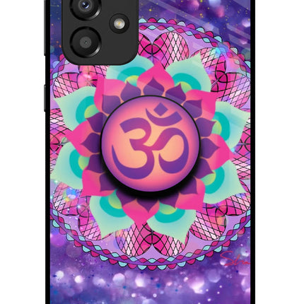 Om Purple Samsung A33 5G Glass Case