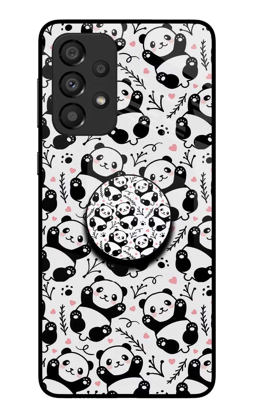 Cute Panda Samsung A33 5G Pop Case, Glass case