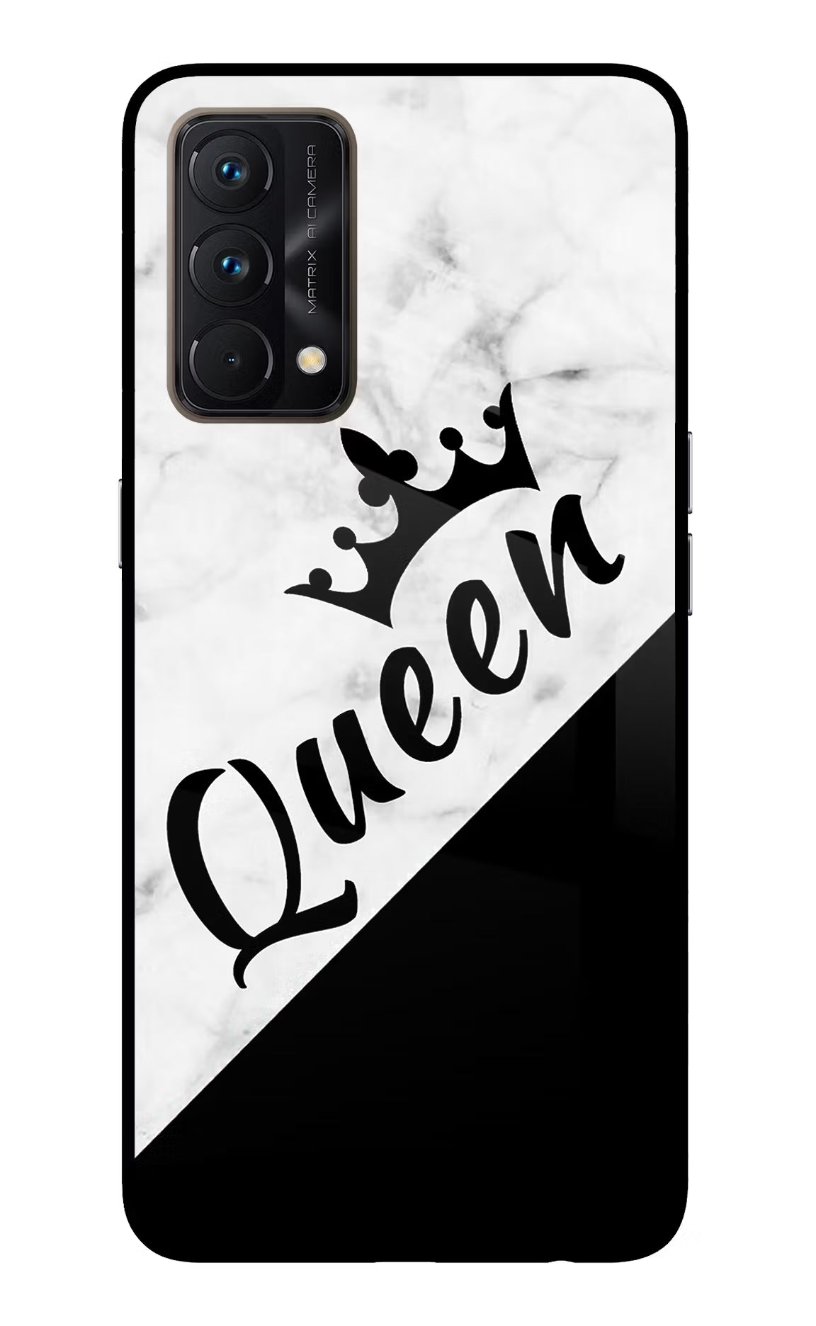 Queen Realme GT Master Edition Glass Case Back Cover by Casekaro