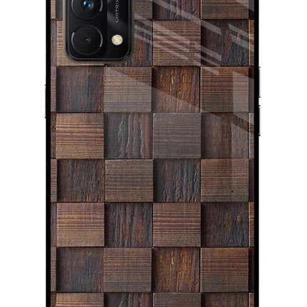 Wooden Cube Design Realme GT Master Edition Glass Case