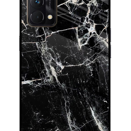 Black Marble Texture Realme GT Master Edition Glass Case