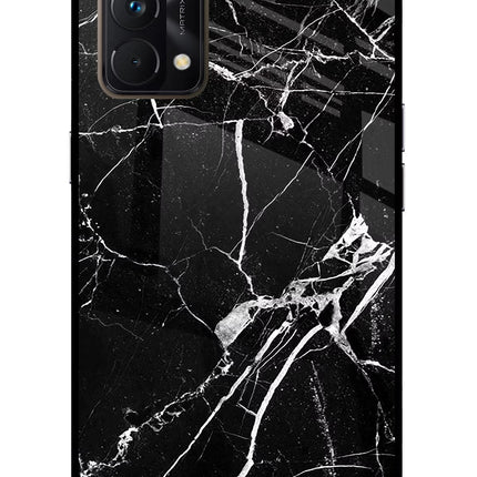 Black Marble Pattern Realme GT Master Edition Glass Case