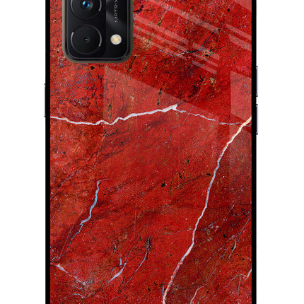 Red Marble Design Realme GT Master Edition Glass Case