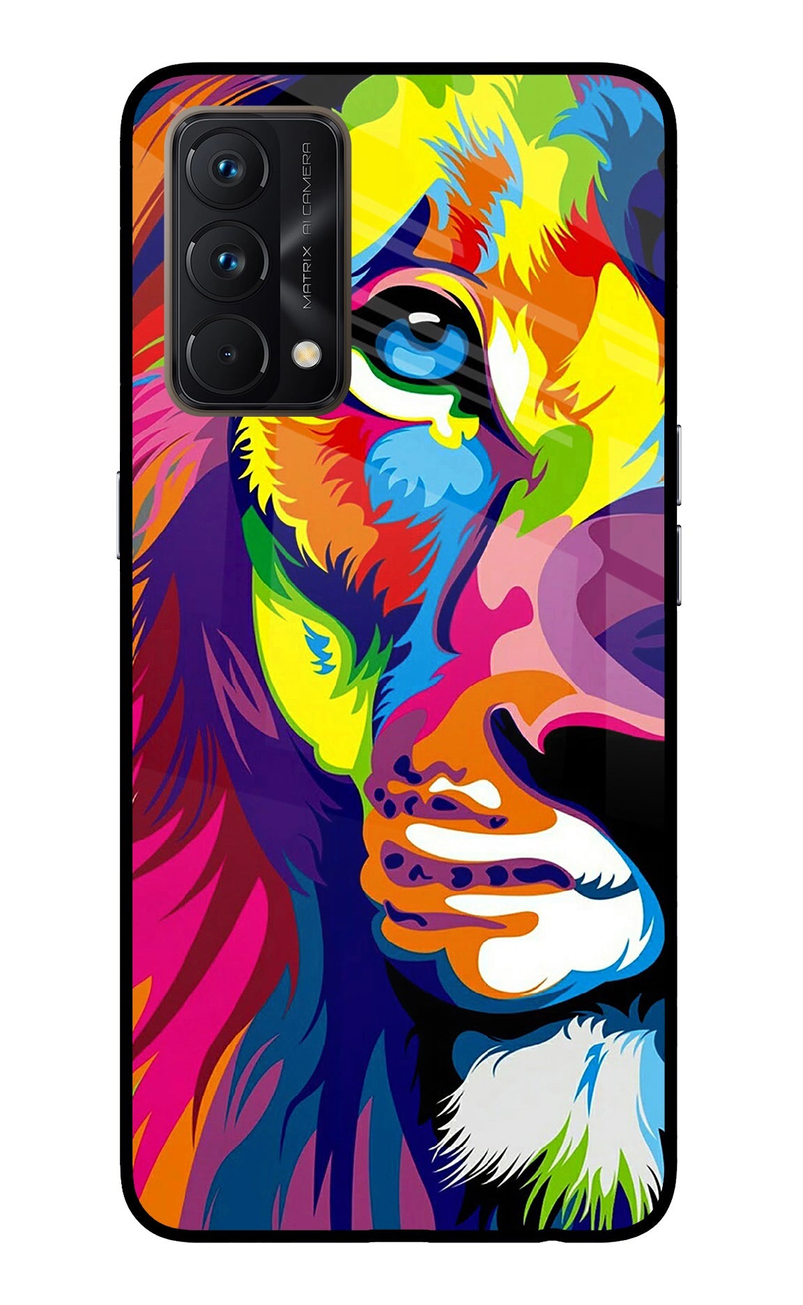 Lion Half Face Realme GT Master Edition Back Cover