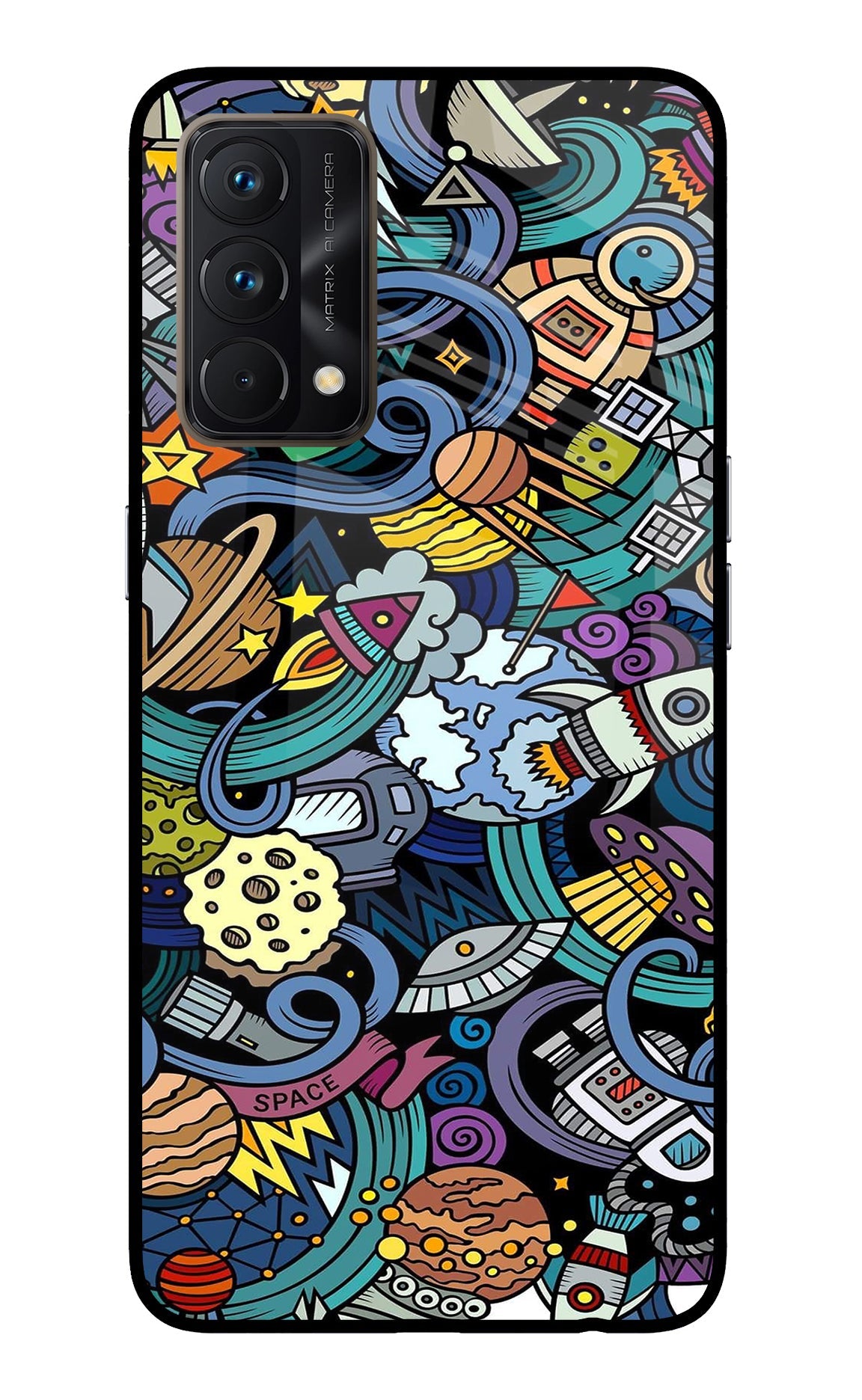 Space Abstract Realme GT Master Edition Back Cover