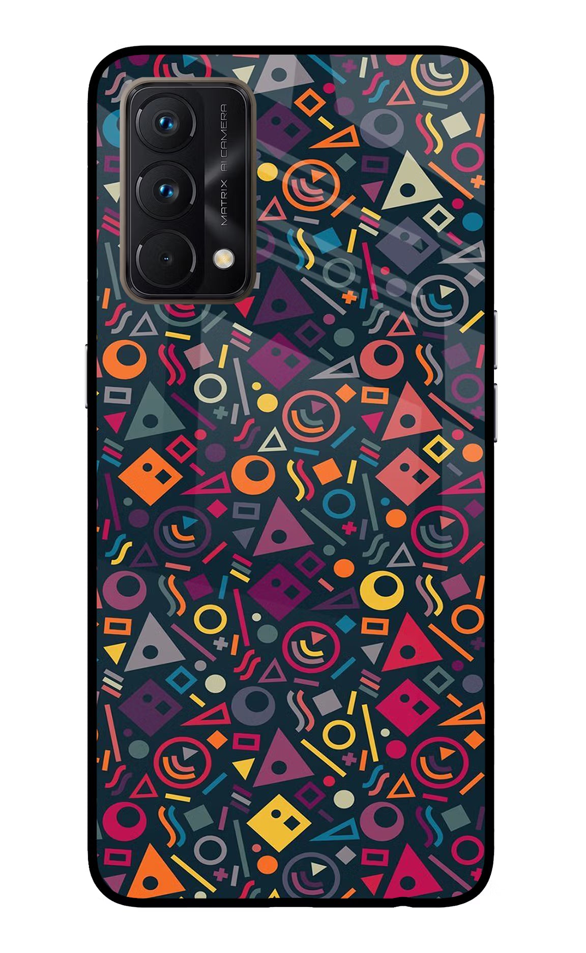 Geometric Abstract Realme GT Master Edition Glass Case Back Cover by Casekaro