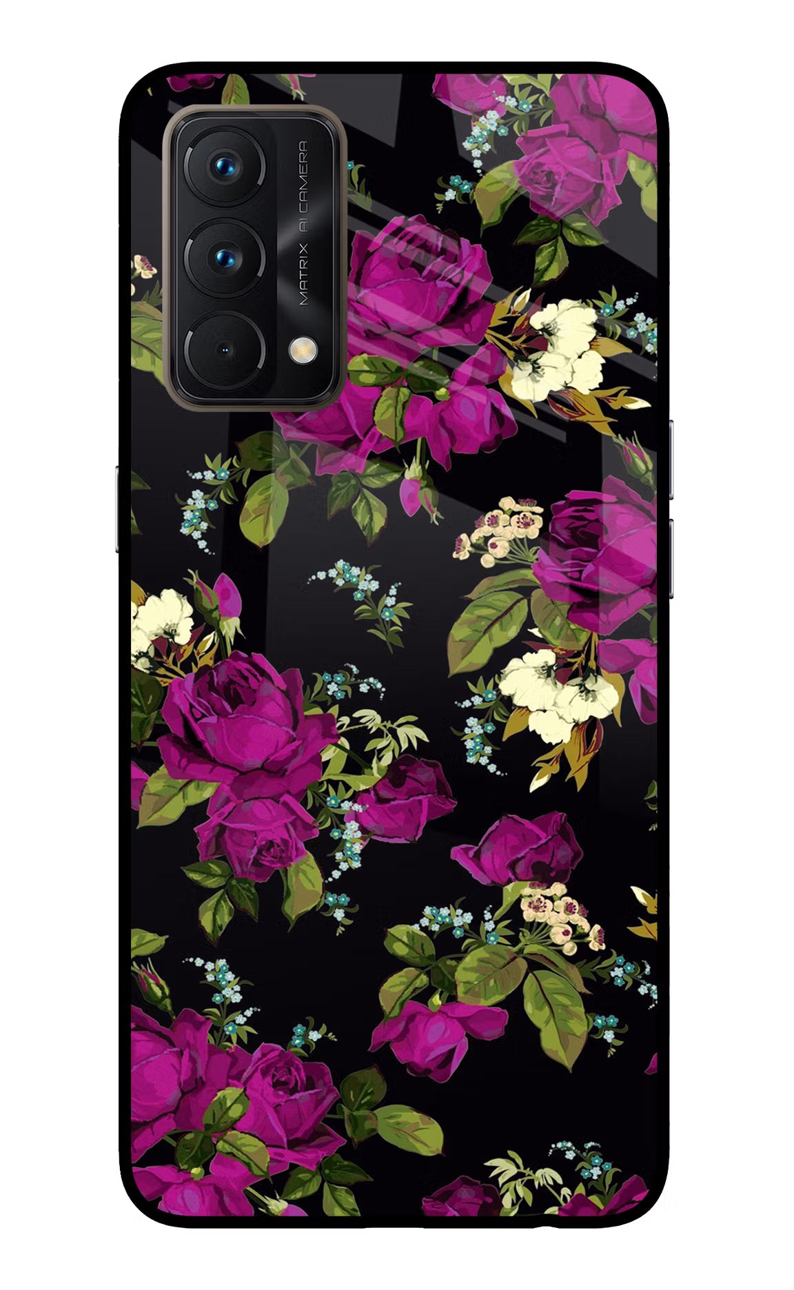 Flowers Realme GT Master Edition Glass Case Back Cover by Casekaro