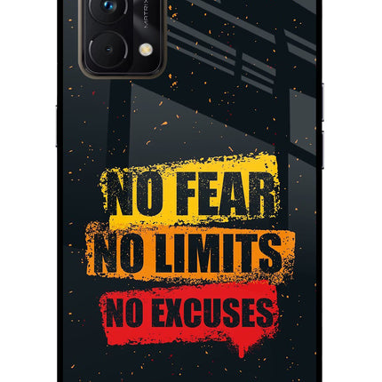 No Fear No Limits No Excuse Realme GT Master Edition Glass Case