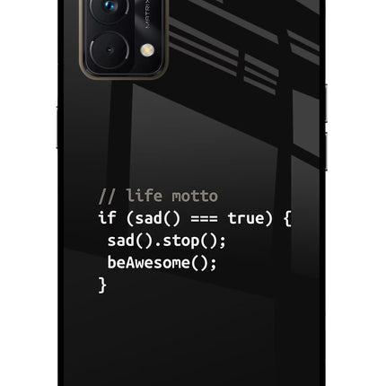 Life Motto Code Realme GT Master Edition Glass Case