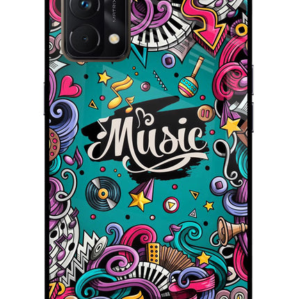 Music Graffiti Realme GT Master Edition Glass Case