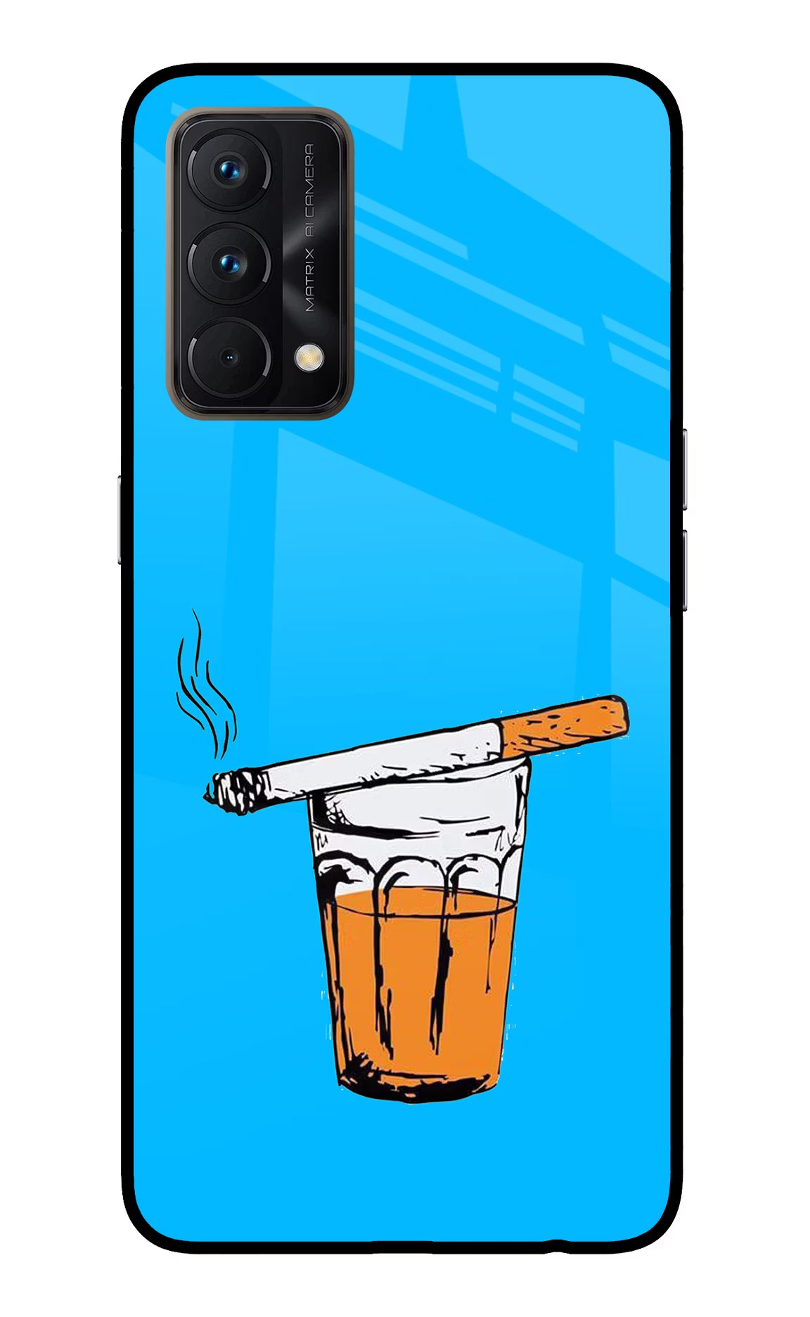 Chai Sutta Realme GT Master Edition Glass Case Back Cover by Casekaro