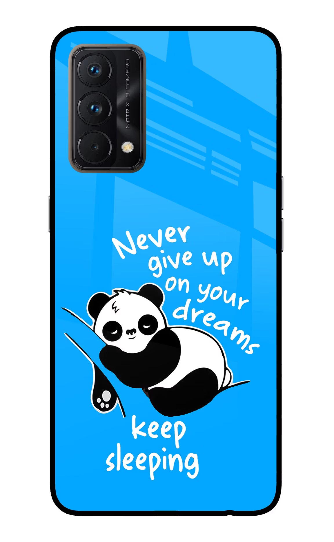 Keep Sleeping Realme GT Master Edition Glass Case Back Cover by Casekaro
