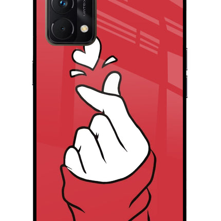 Korean Love Sign Realme GT Master Edition Glass Case
