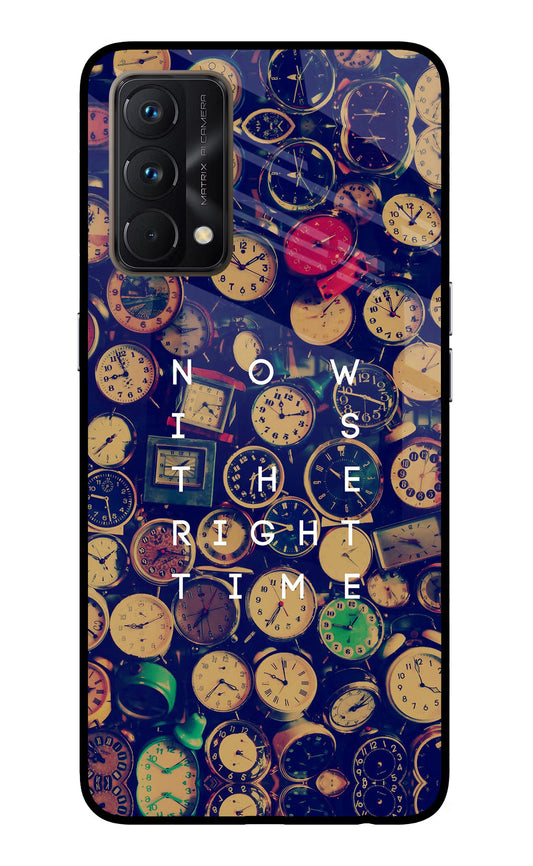 Now is the Right Time Quote Realme GT Master Edition Glass Case