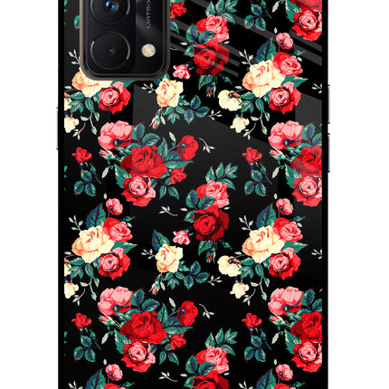 Rose Pattern Realme GT Master Edition Glass Case