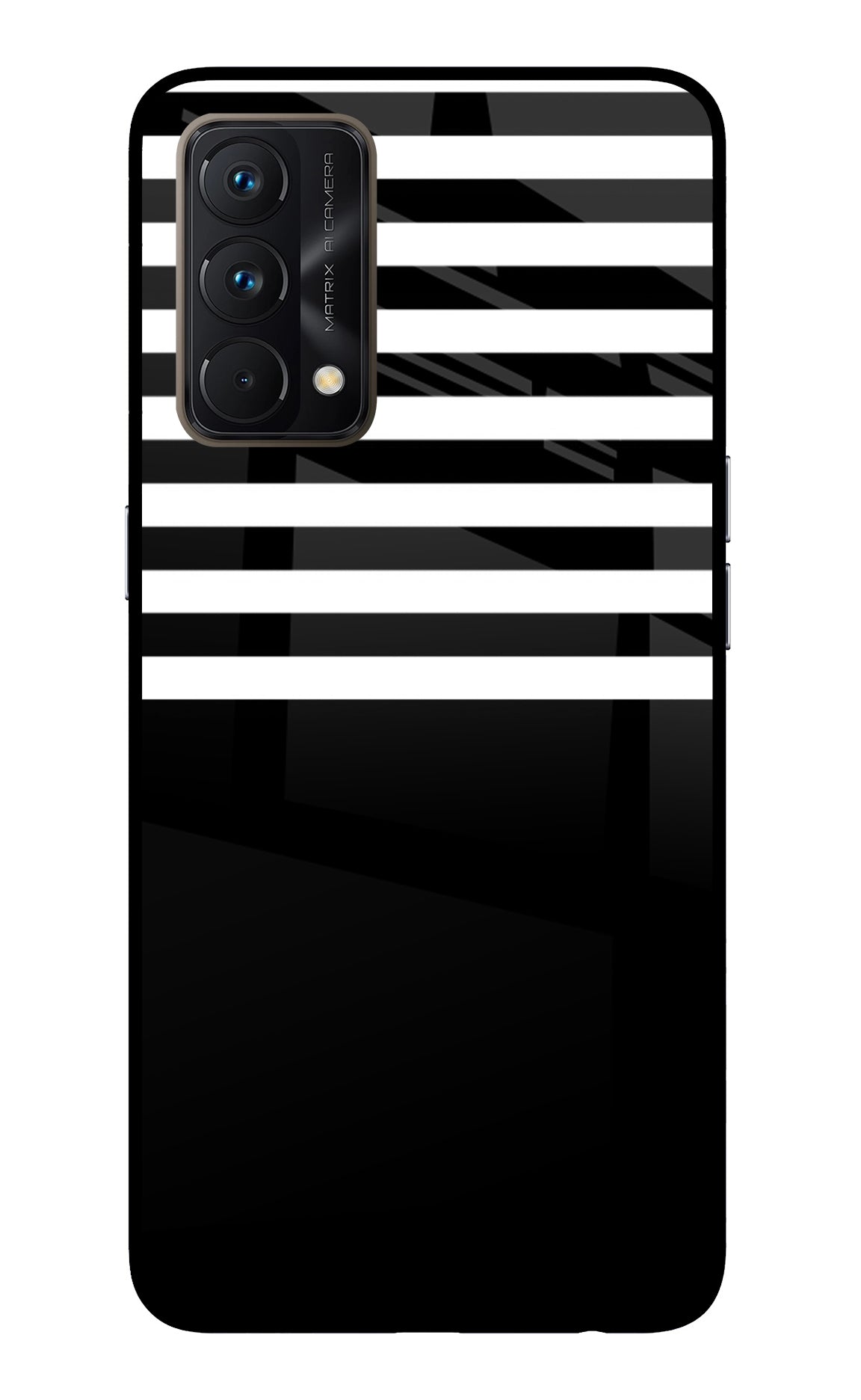 Black and White Print Realme GT Master Edition Glass Case