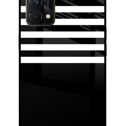 Black and White Print Realme GT Master Edition Glass Case
