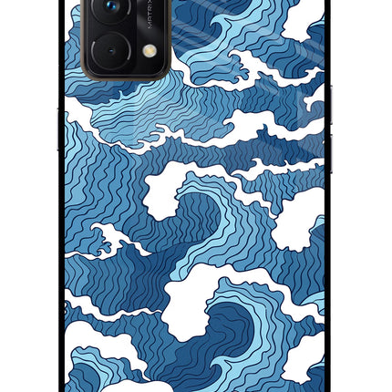 Blue Waves Realme GT Master Edition Glass Case
