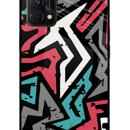 Geometric Graffiti Realme GT Master Edition Glass Case