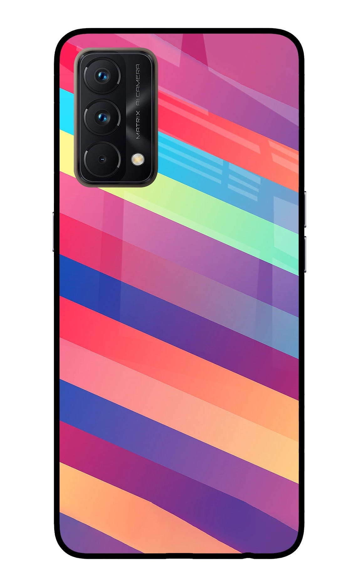 Stripes color Realme GT Master Edition Glass Case