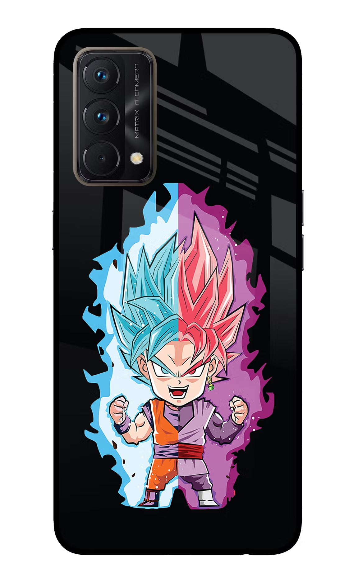 Chota Goku Realme GT Master Edition Glass Case Back Cover by Casekaro