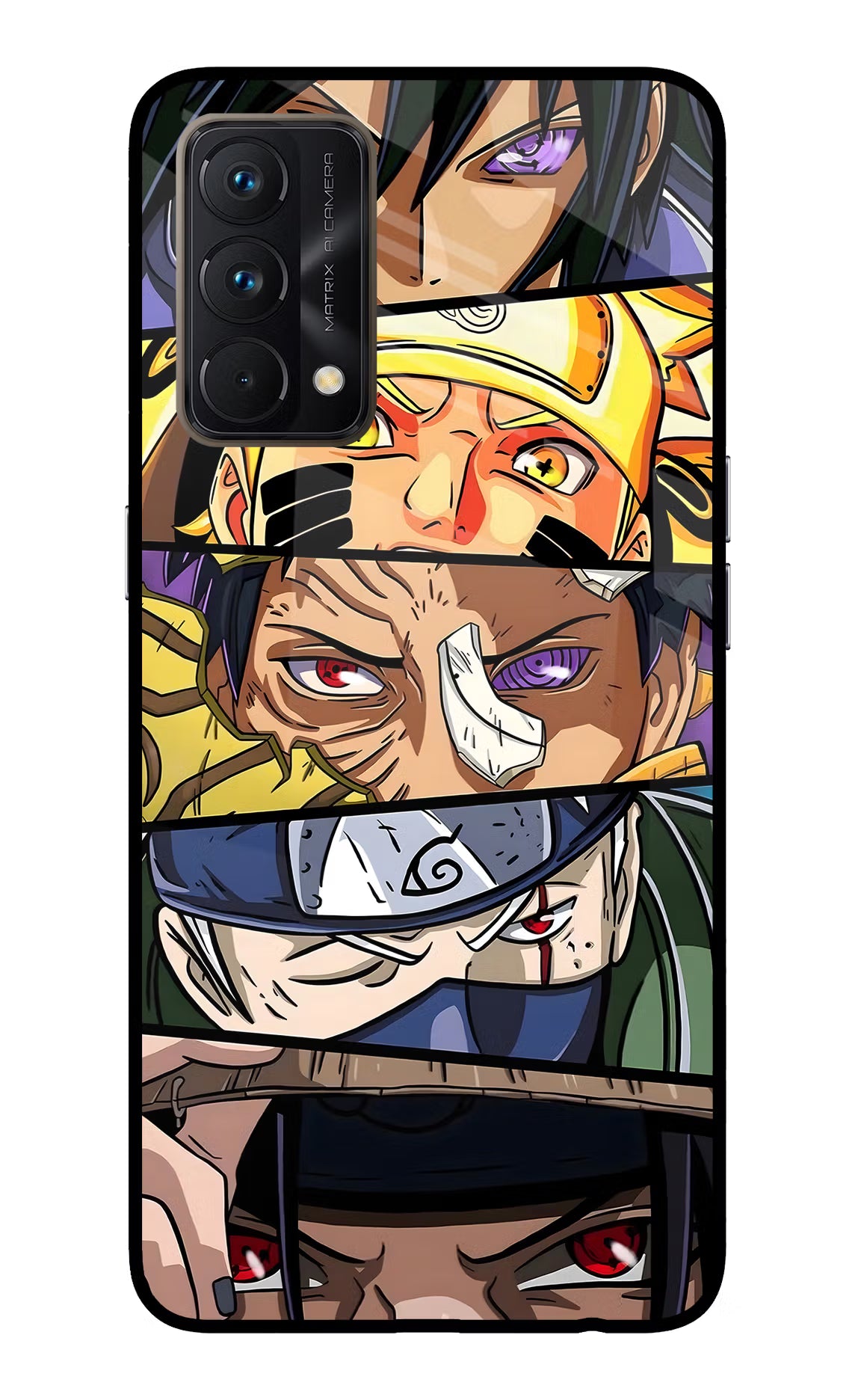 Naruto Character Realme GT Master Edition Glass Case Back Cover by Casekaro
