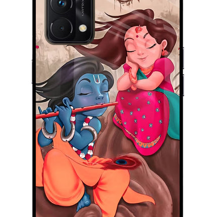 Radhe Krishna Realme GT Master Edition Glass Case Back Cover by Casekaro