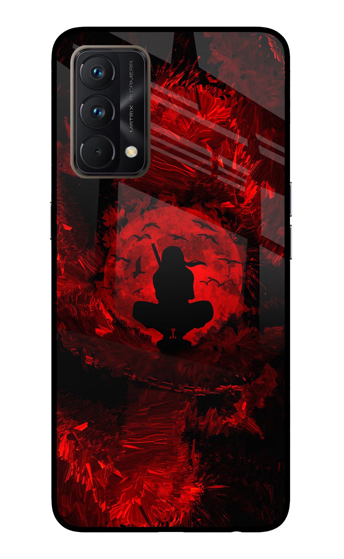 Itachi Uchiha Realme GT Master Edition Glass Case Back Cover by Casekaro
