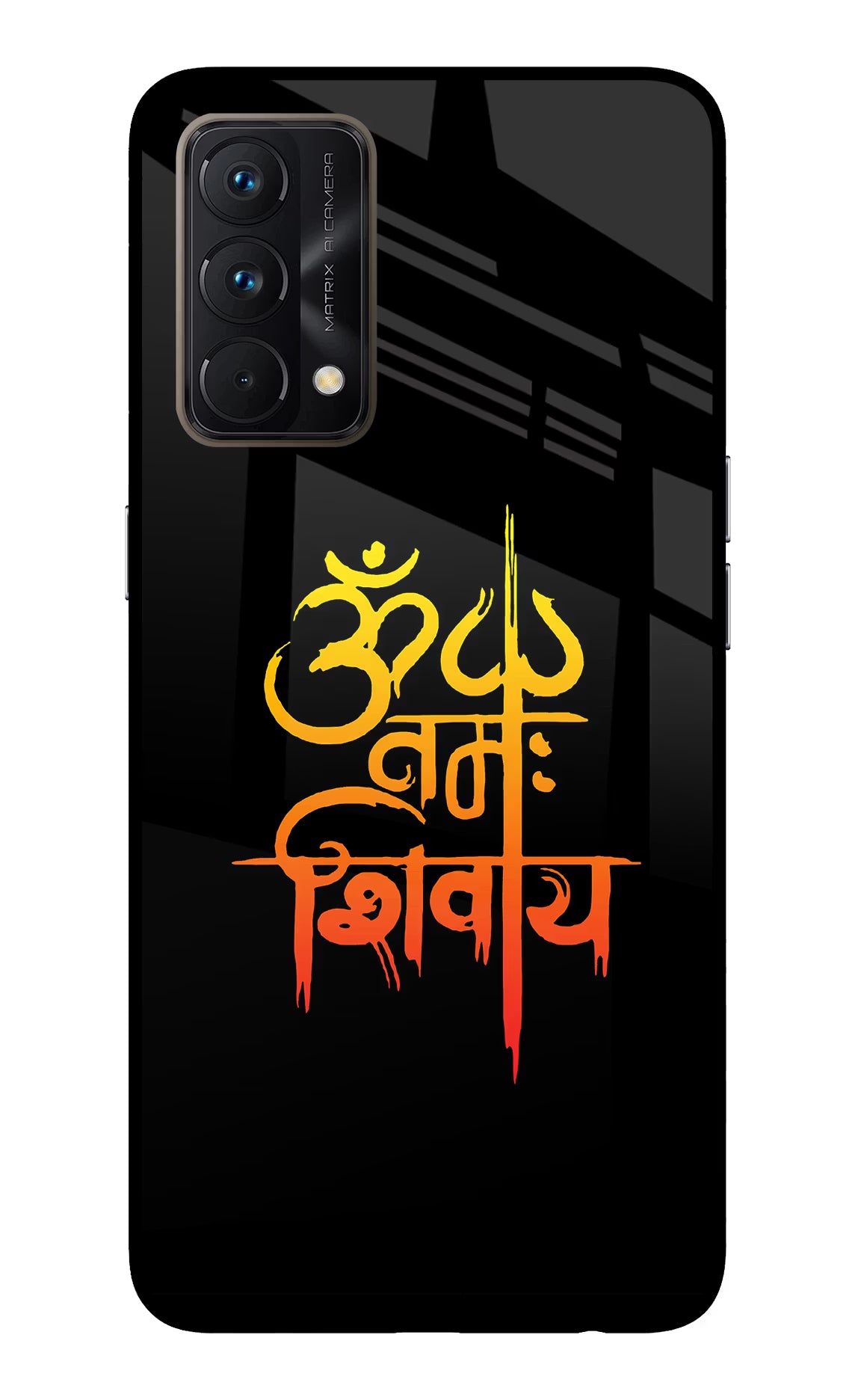 Om Namah Shivay Realme GT Master Edition Glass Case Back Cover by Casekaro