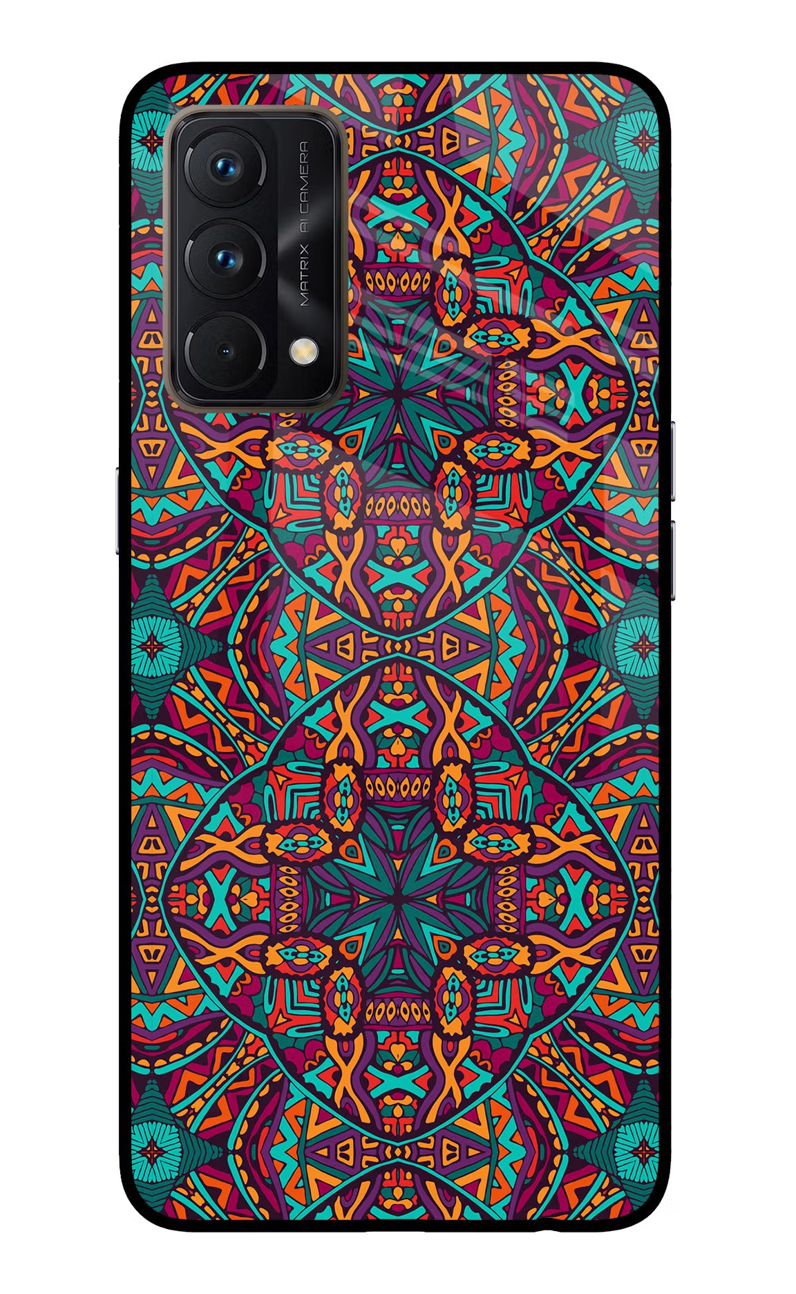 Colour Mandala Realme GT Master Edition Glass Case Back Cover by Casekaro